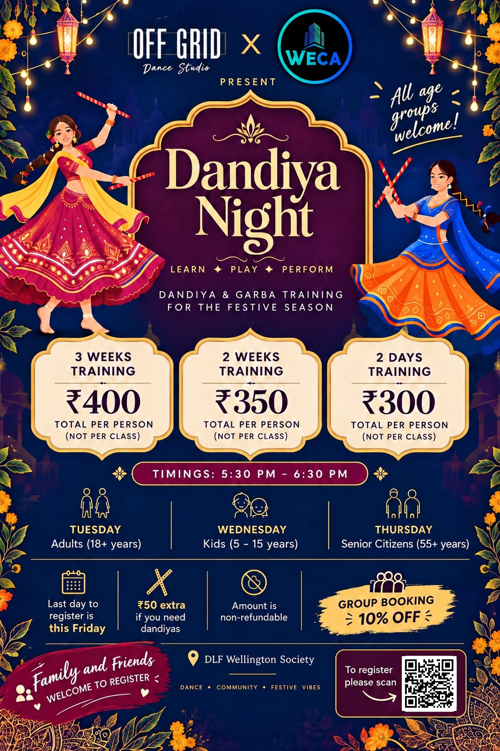 Dandiya Night at Wellington Estate poster